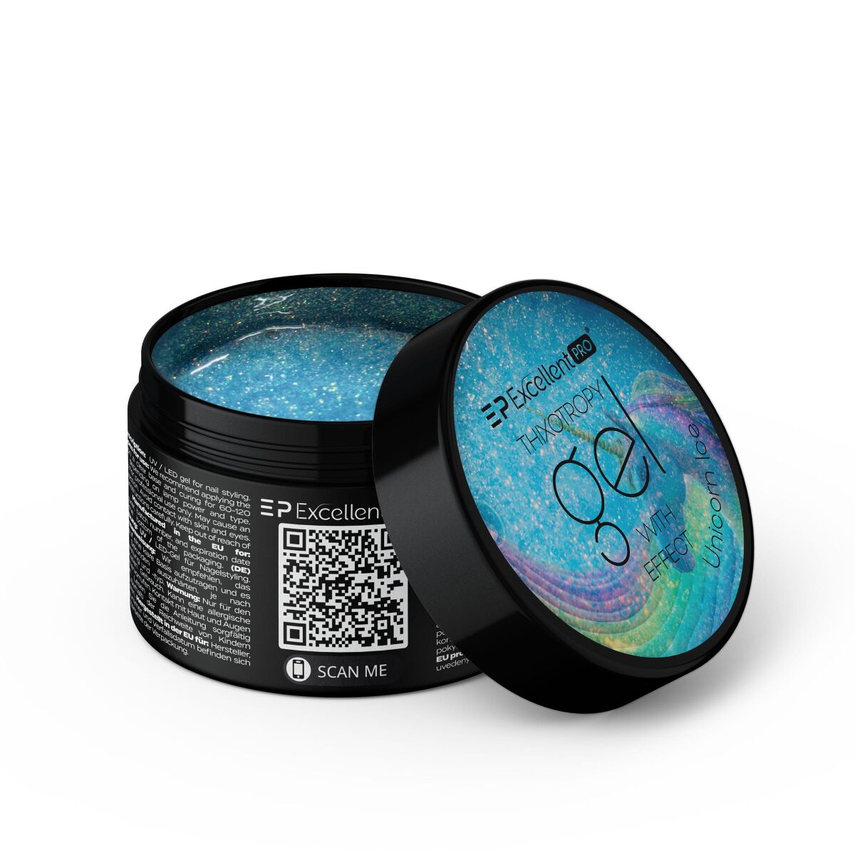 23.04.2025 - Excellent PRO Thixotropy gel with effect Unicorns in 15g