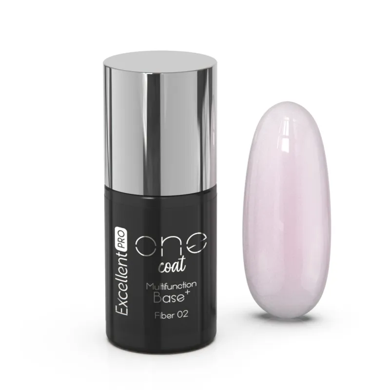 Excellent PRO One Coat Multifunction Fiber Base Delicate Pink (02) 7g