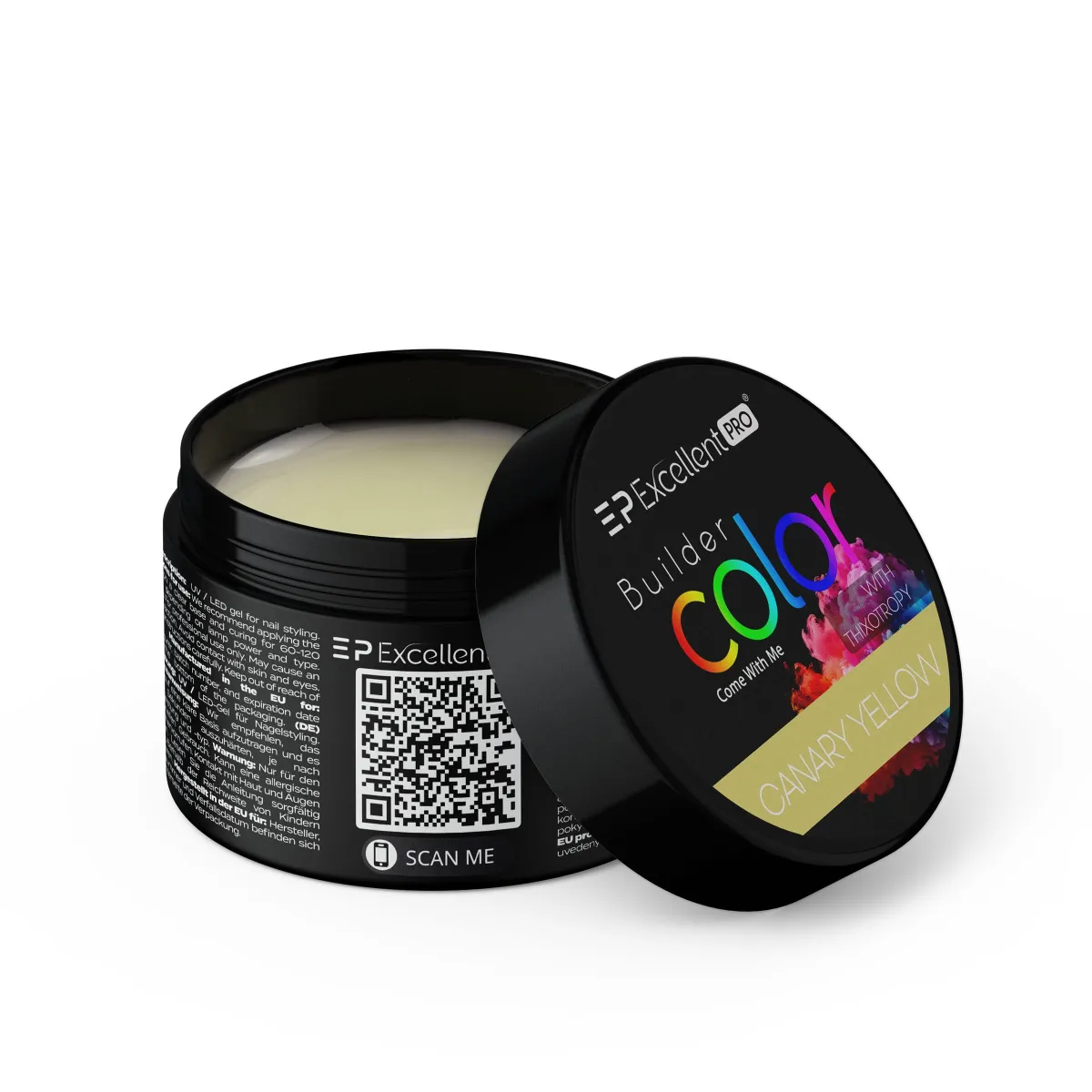 Excellent PRO Builder Color With Thixotropy Pastel Canary Yellow 15g