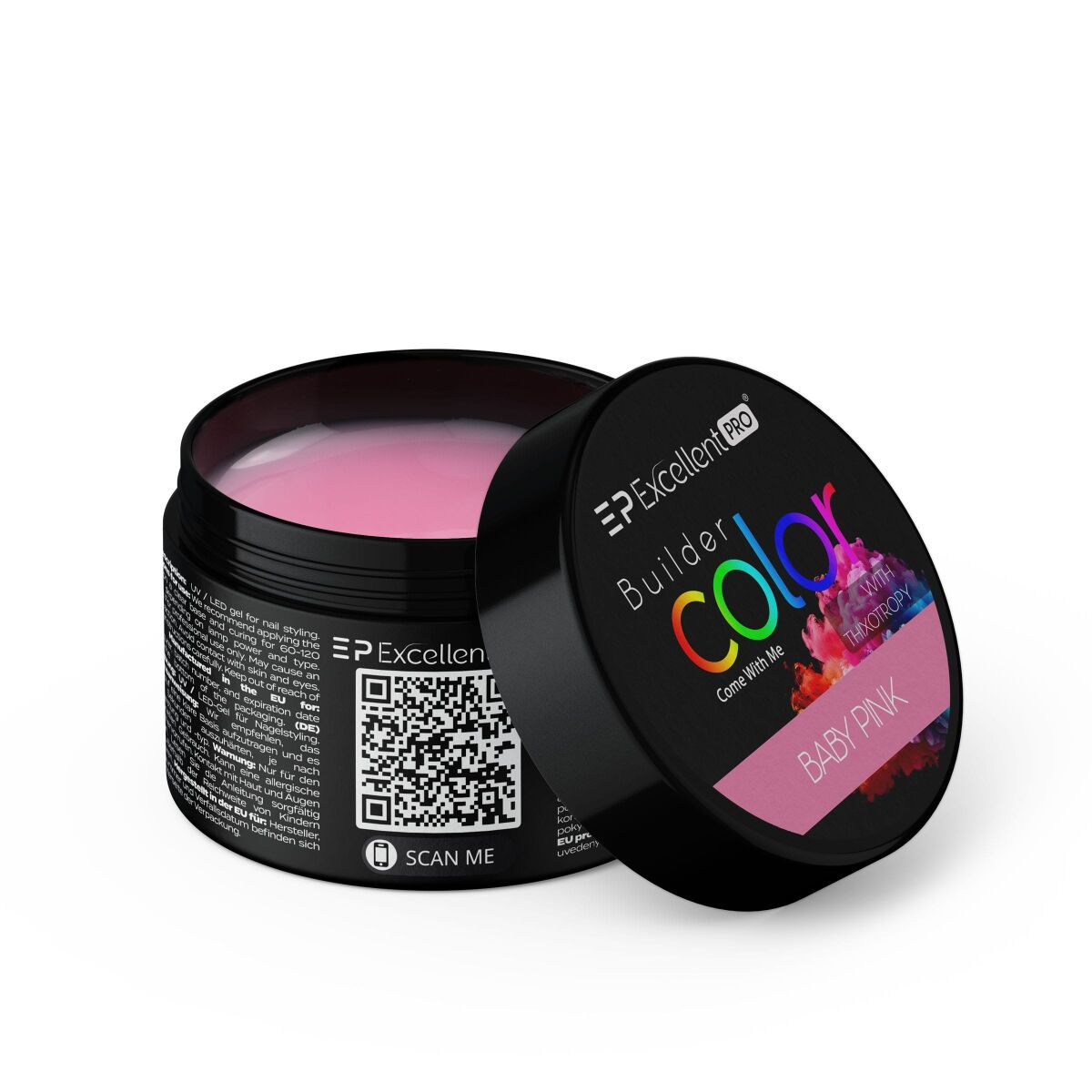 Excellent PRO Builder Color With Thixotropy Pastel Baby Pink 15g