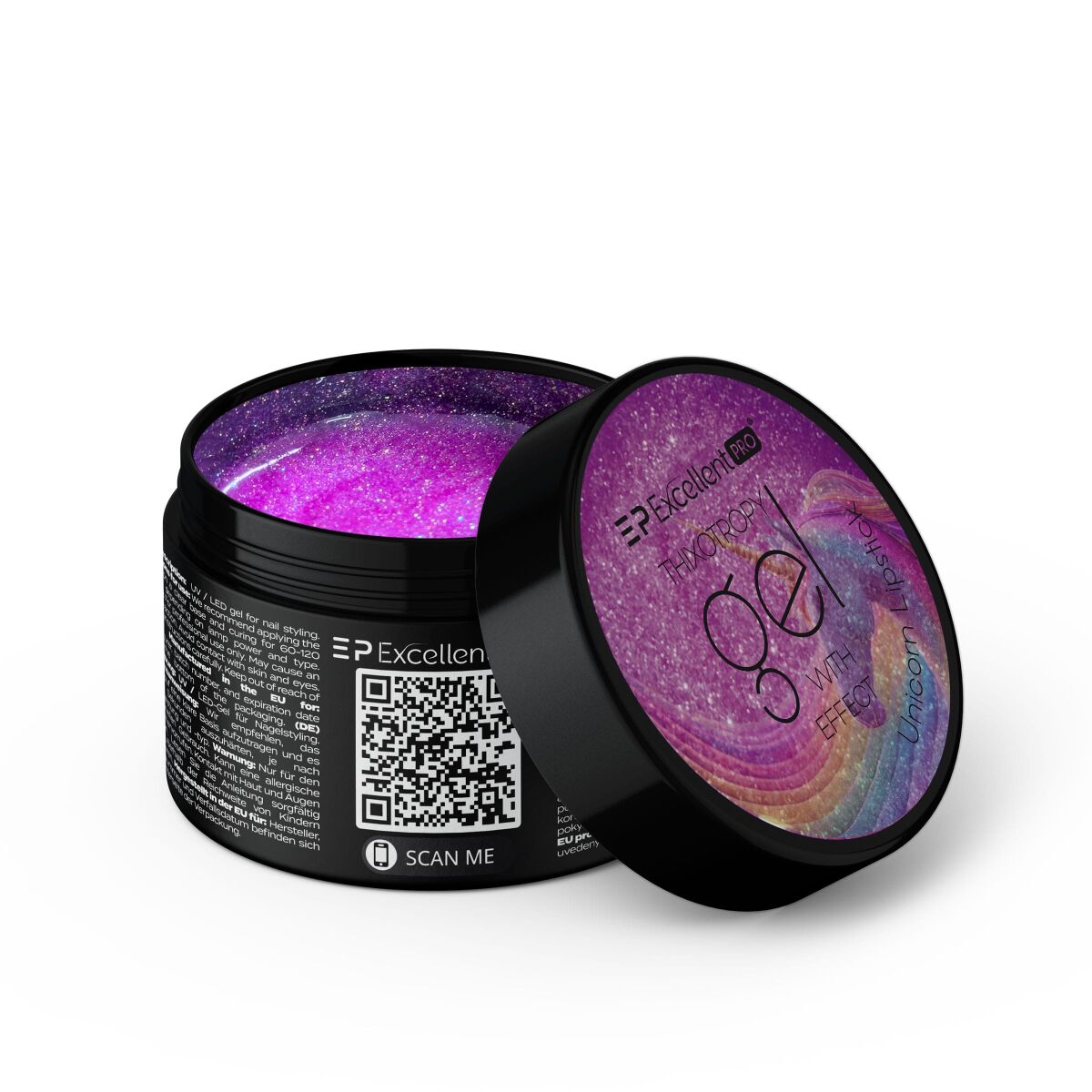 Excellent PRO Thixotropy gel with effect Unicorn lipstick 15g