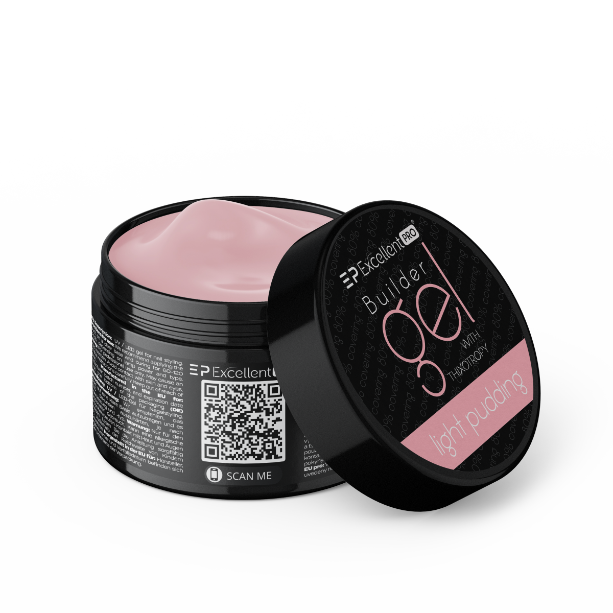 Excellent PRO Builder gel with thixotropy light pudding 50g