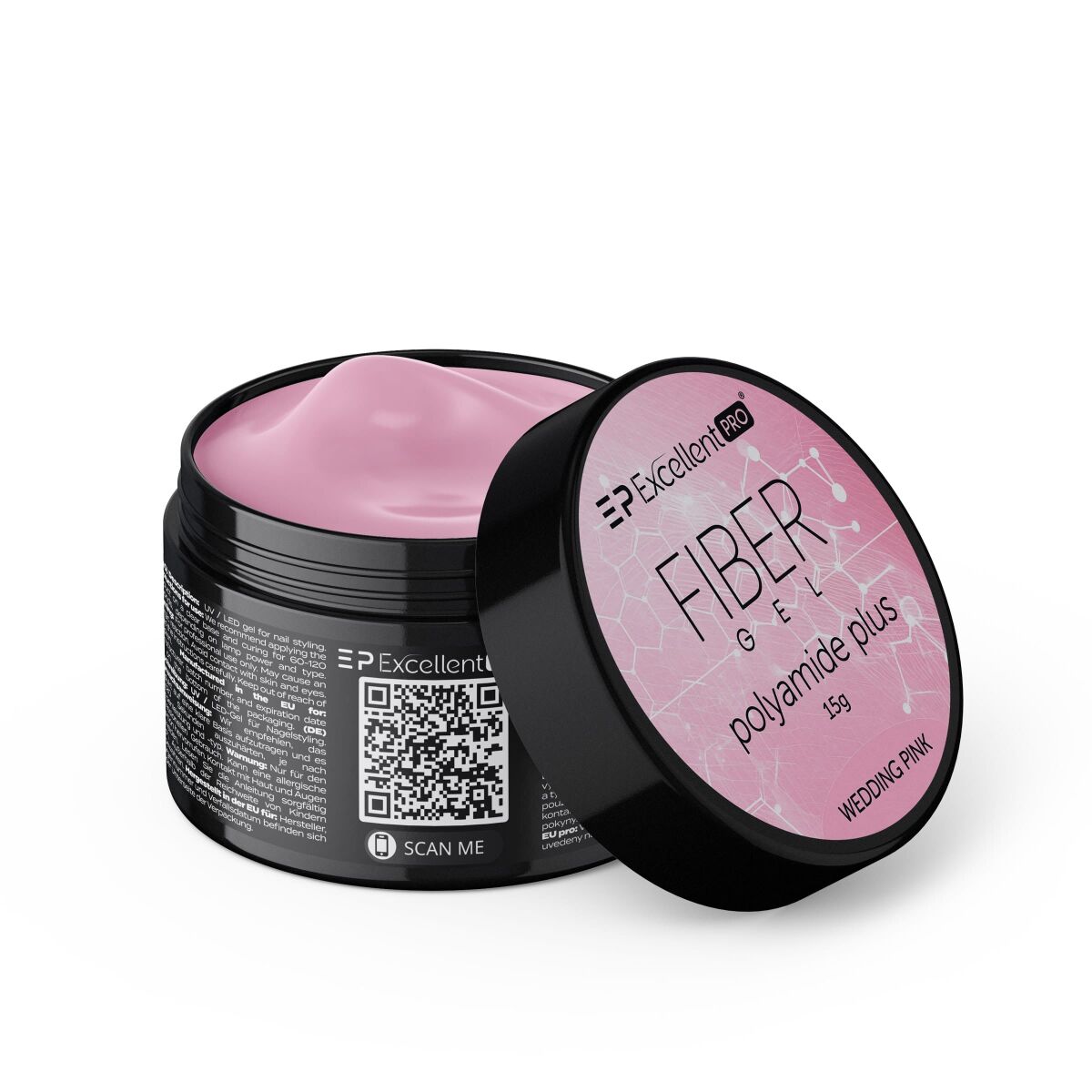 Excellent PRO Fiber Gel Polyamide Plus WEDDING PINK  15g
