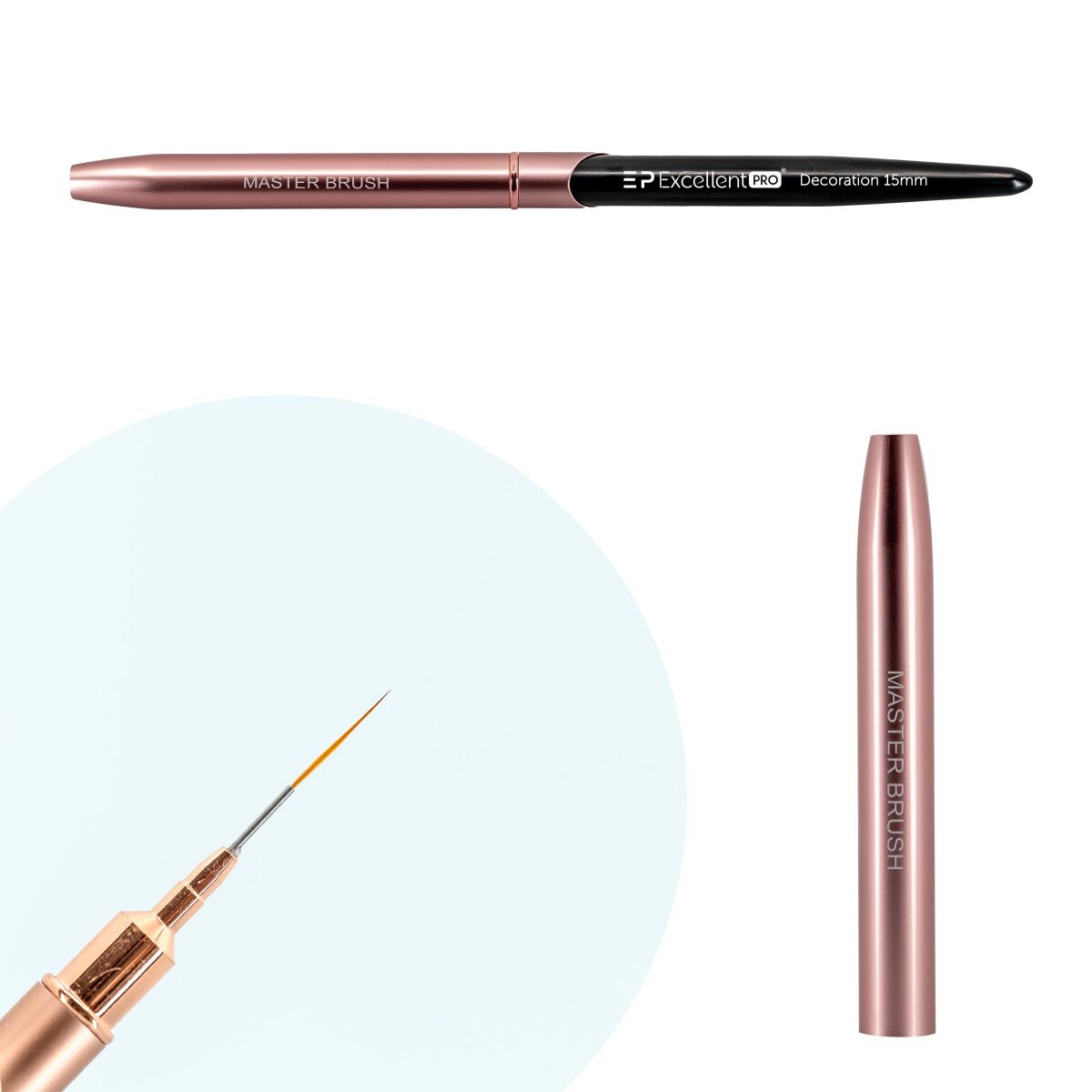 Excellent PRO Pędzelek do zdobień 15mm (Pink & Black)