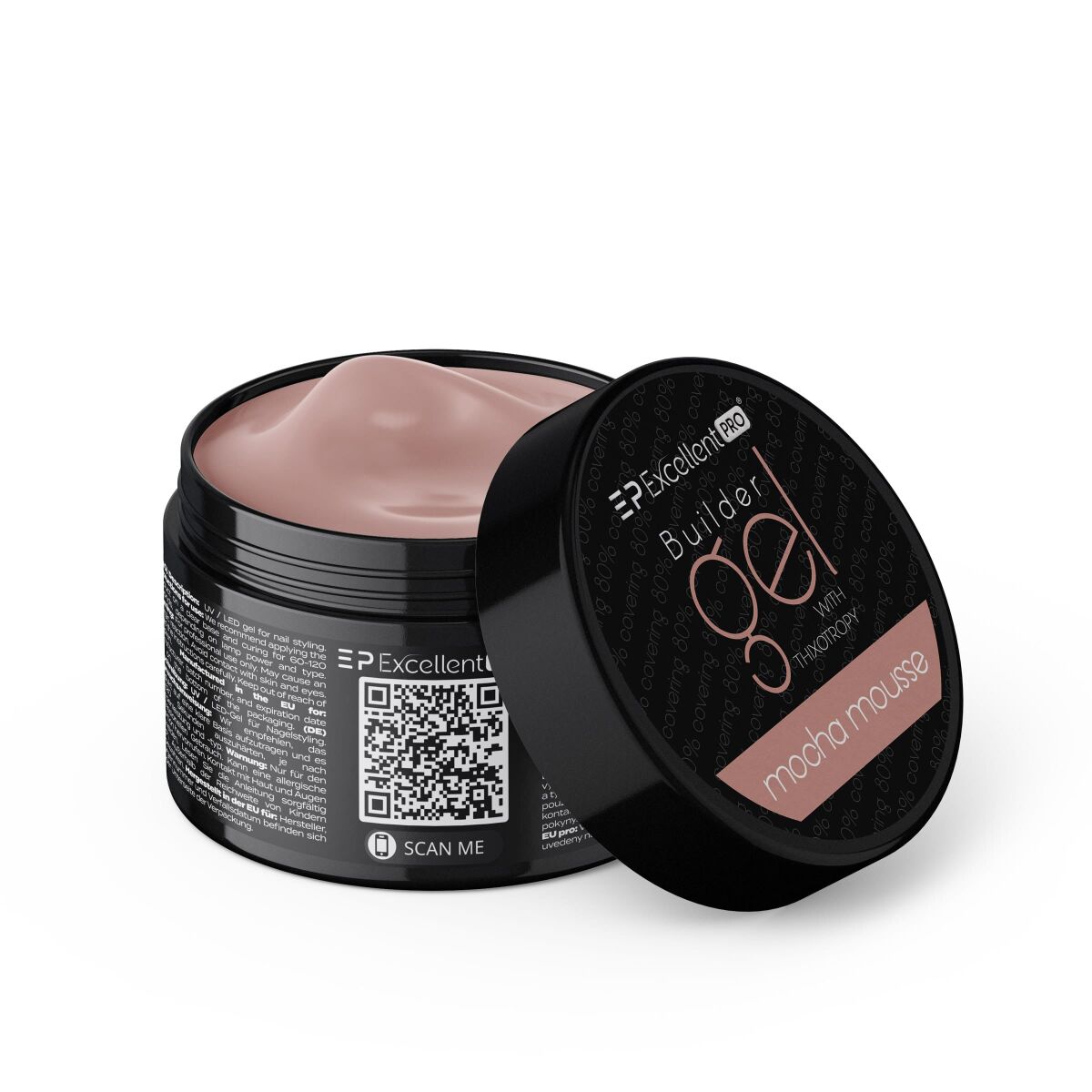 Excellent PRO Builder Gel With Thixotropy Mocha Mousse 15g