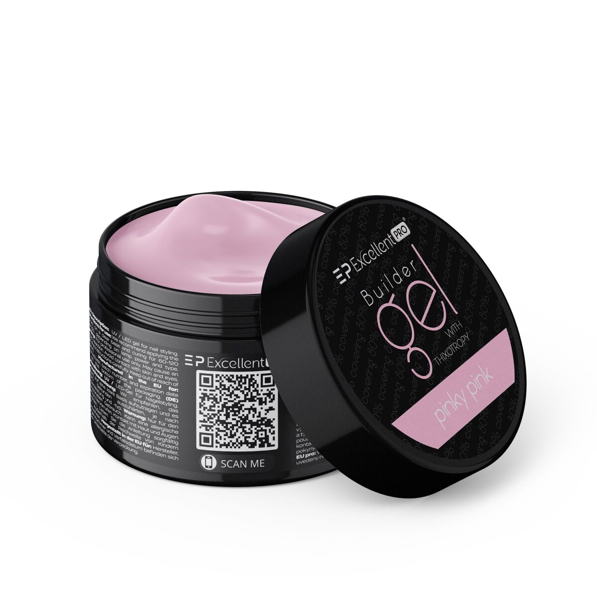 Excellent PRO Builder Gel With Thixotropy Pinky Pink 50g