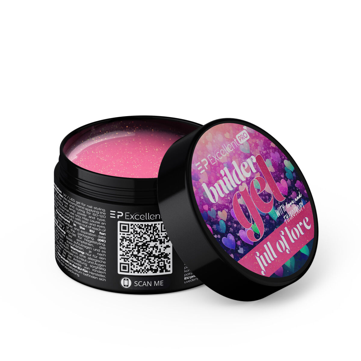 Excellent PRO Thixotropy gel with effect Full Of Love 50g