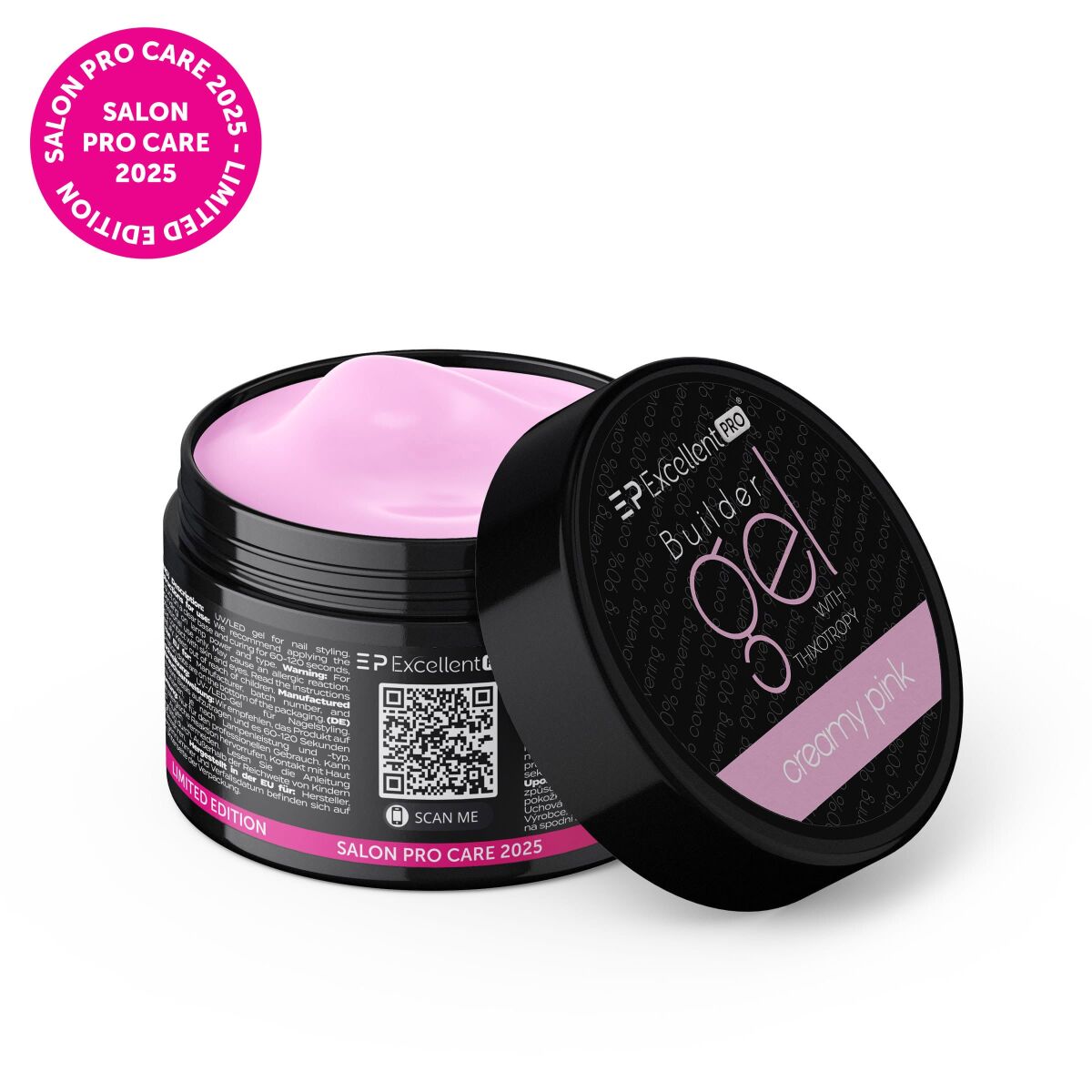 Excellent PRO Builder Gel With Thixotropy Creamy Pink 50g