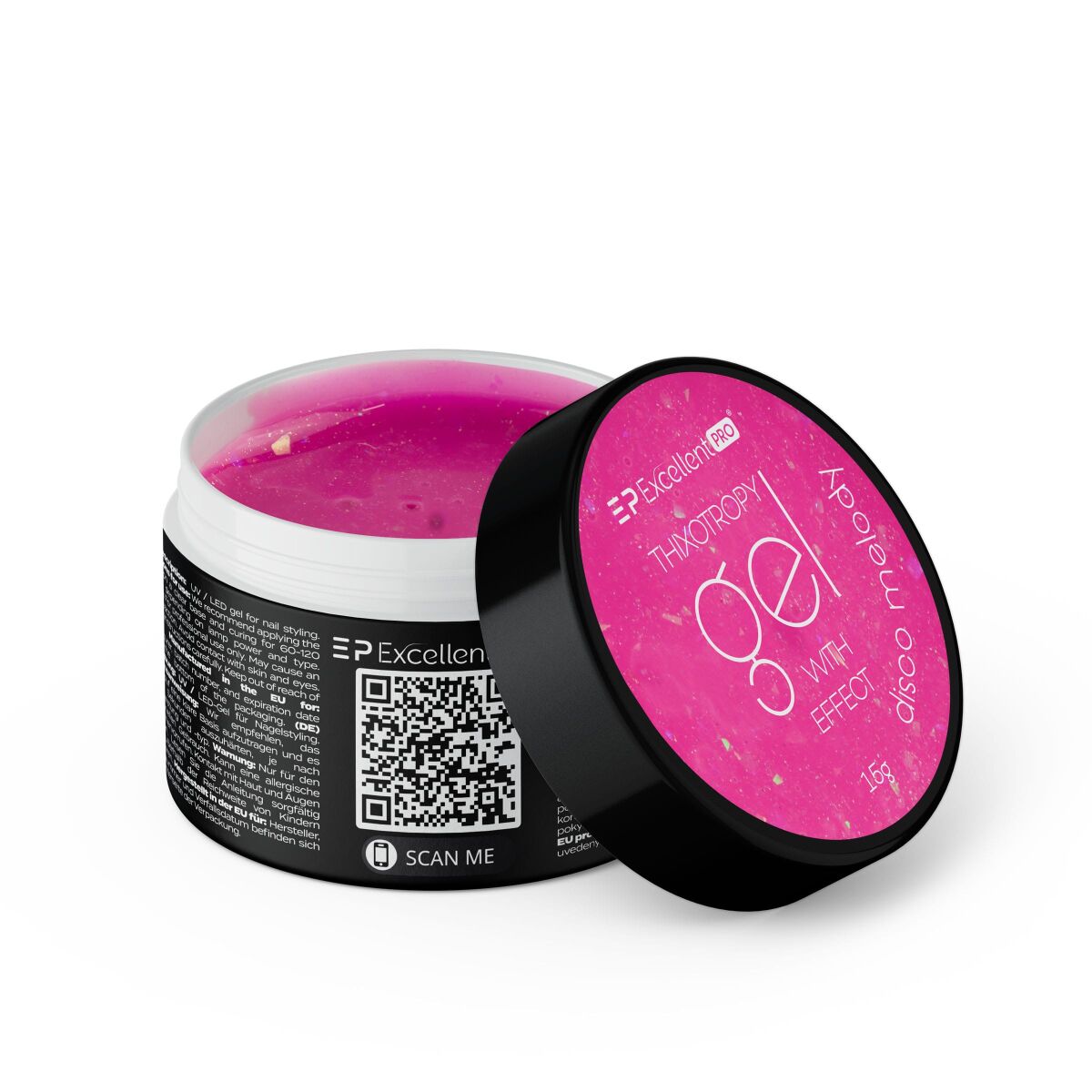 Excellent PRO Thixotropy gel with effect DISCO MELODY 15g