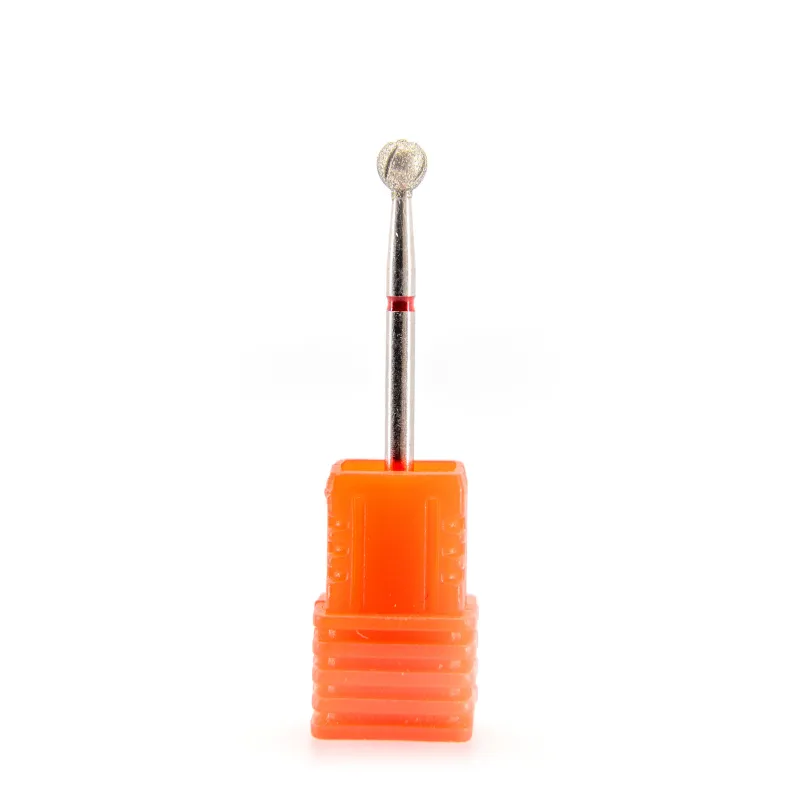 Excellent PRO Frez diamentowy Diamond Groove Ball 5 mm RED