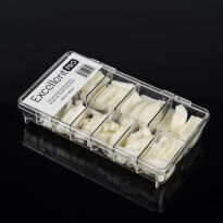 Excellent PRO Tipsy naturalne mleczne NT58 DK 500 szt w kasetce - 2