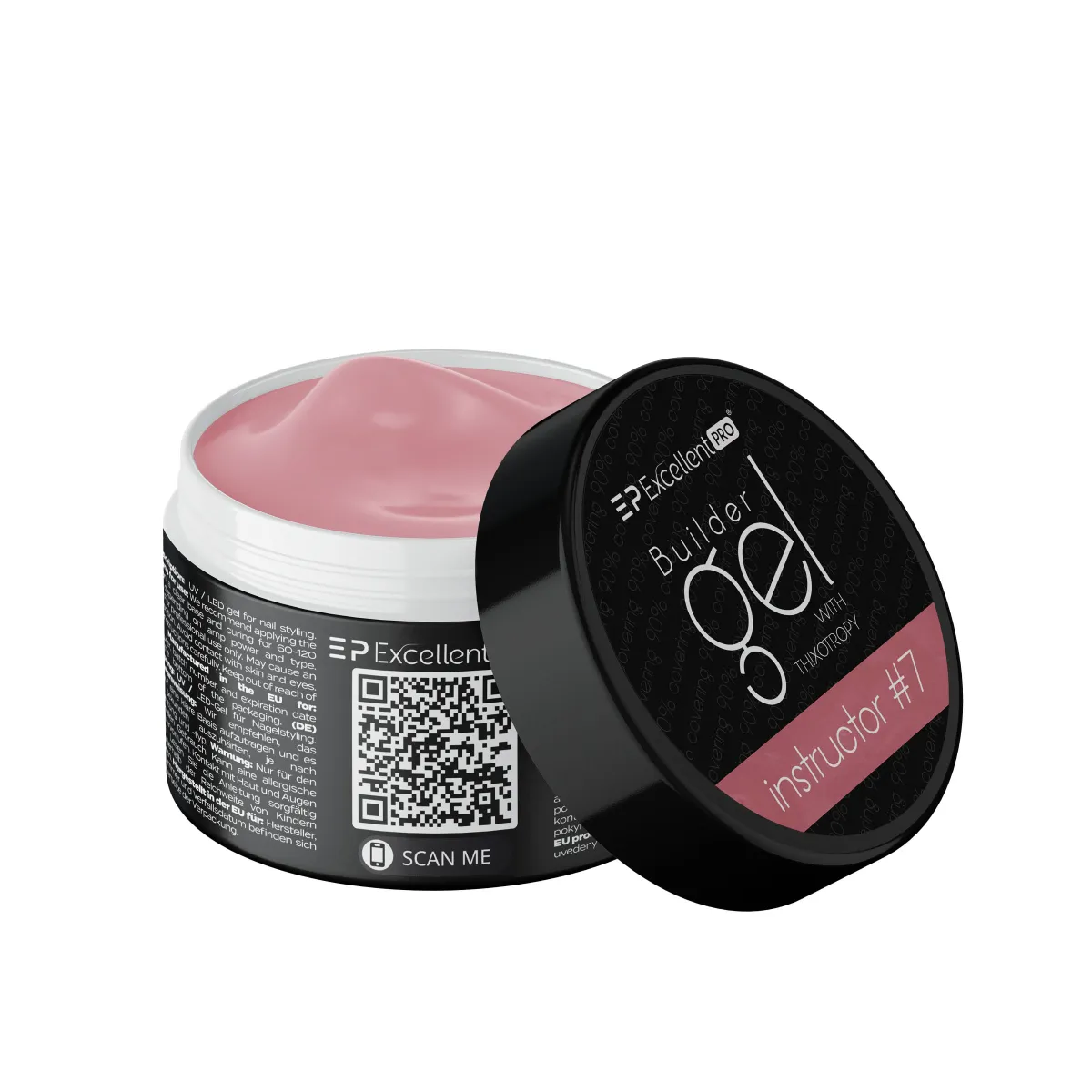 Excellent PRO Builder gel with thixotropy Instructor #7 TRAINER CAMOUFLAGE 50g