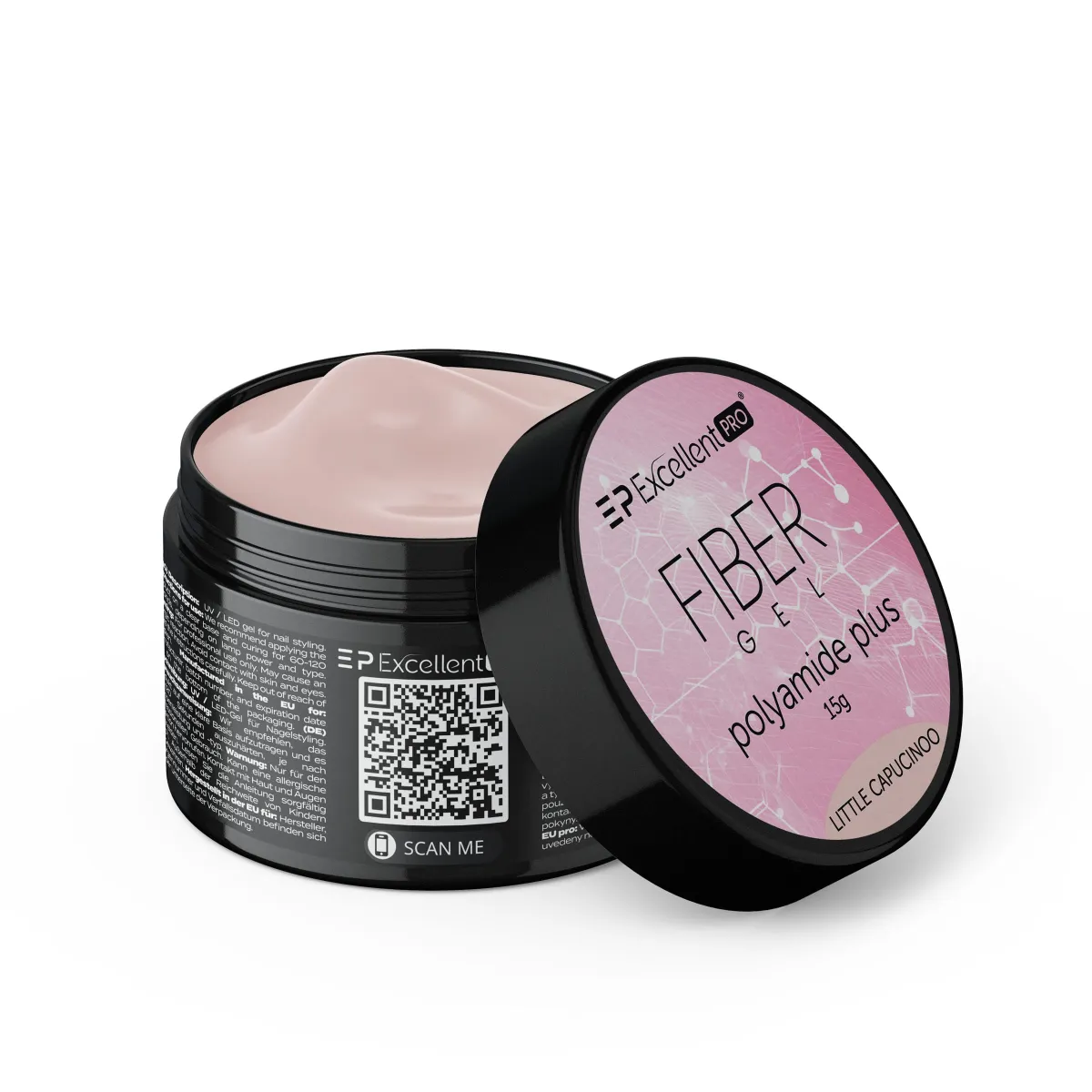Excellent PRO Fiber Gel Polyamide Plus LITTLE CAPUCINOO 15g