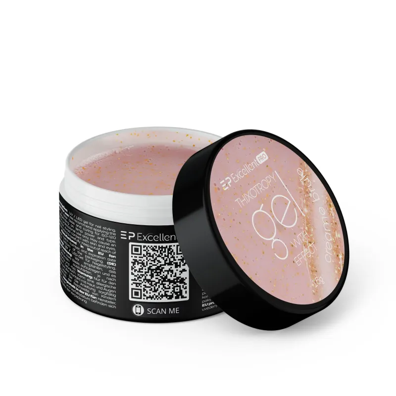 Excellent PRO Thixotropy gel with effect CREAME BRULE 15g