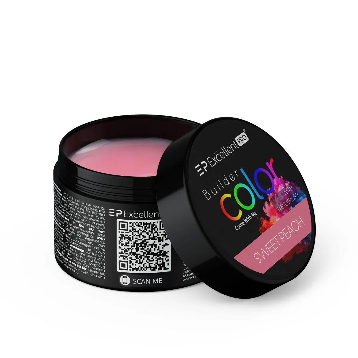 Excellent PRO Builder Color With Thixotropy Pastel Sweet Peach 15g