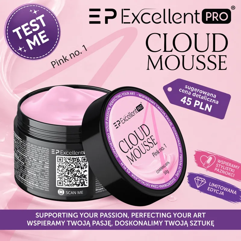 Excellent PRO Cloud Mousse Pink no. 1 50g