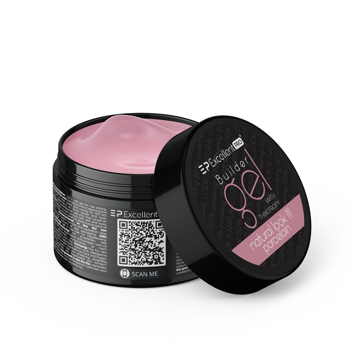 Excellent PRO Builder Gel With Thixotropy Natural Look Porcelain 50g