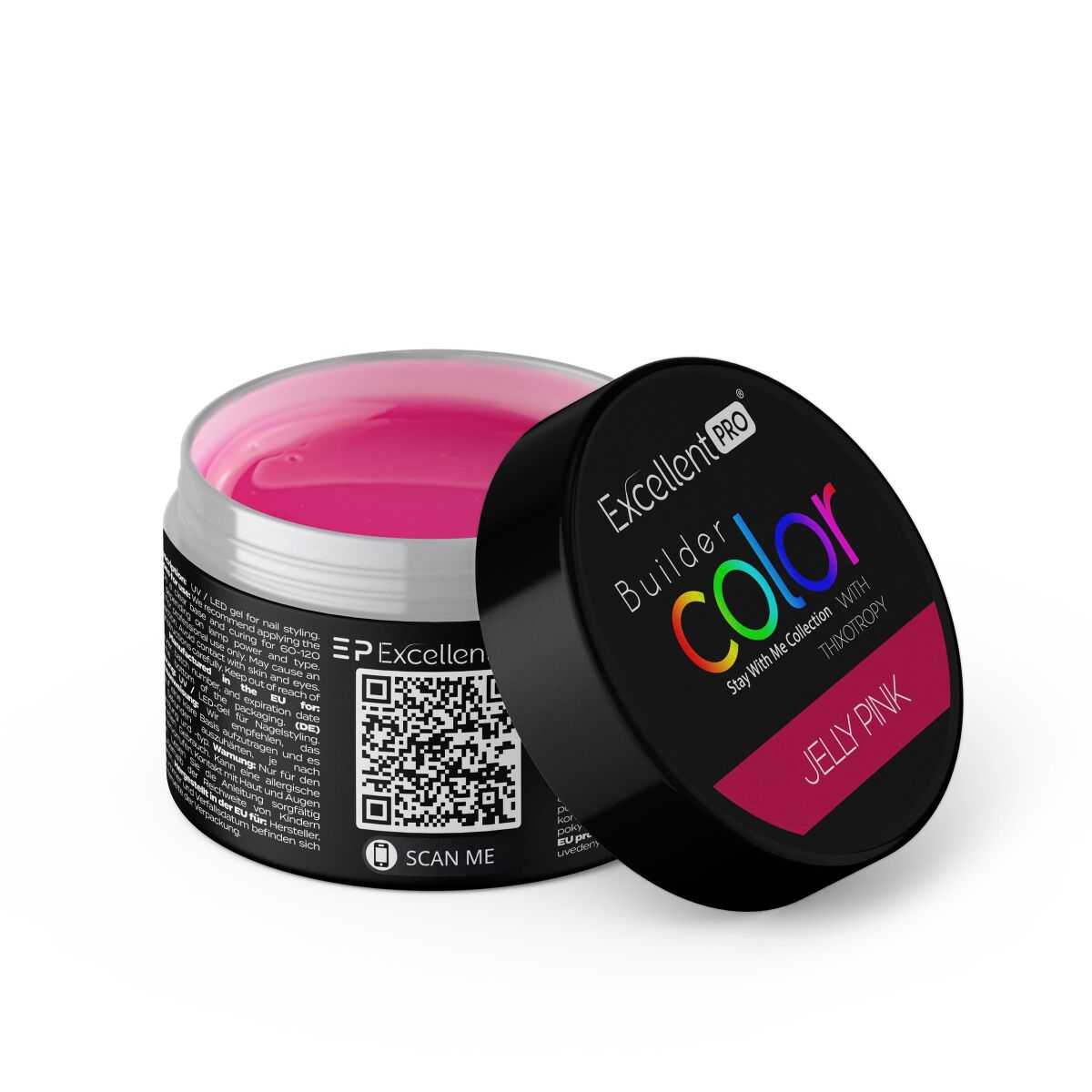 Excellent PRO Builder Color With Thixotropy Jelly Pink 15g