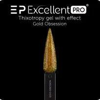 Excellent PRO Thixotropy gel with effect Gold Obsession 15g - 3