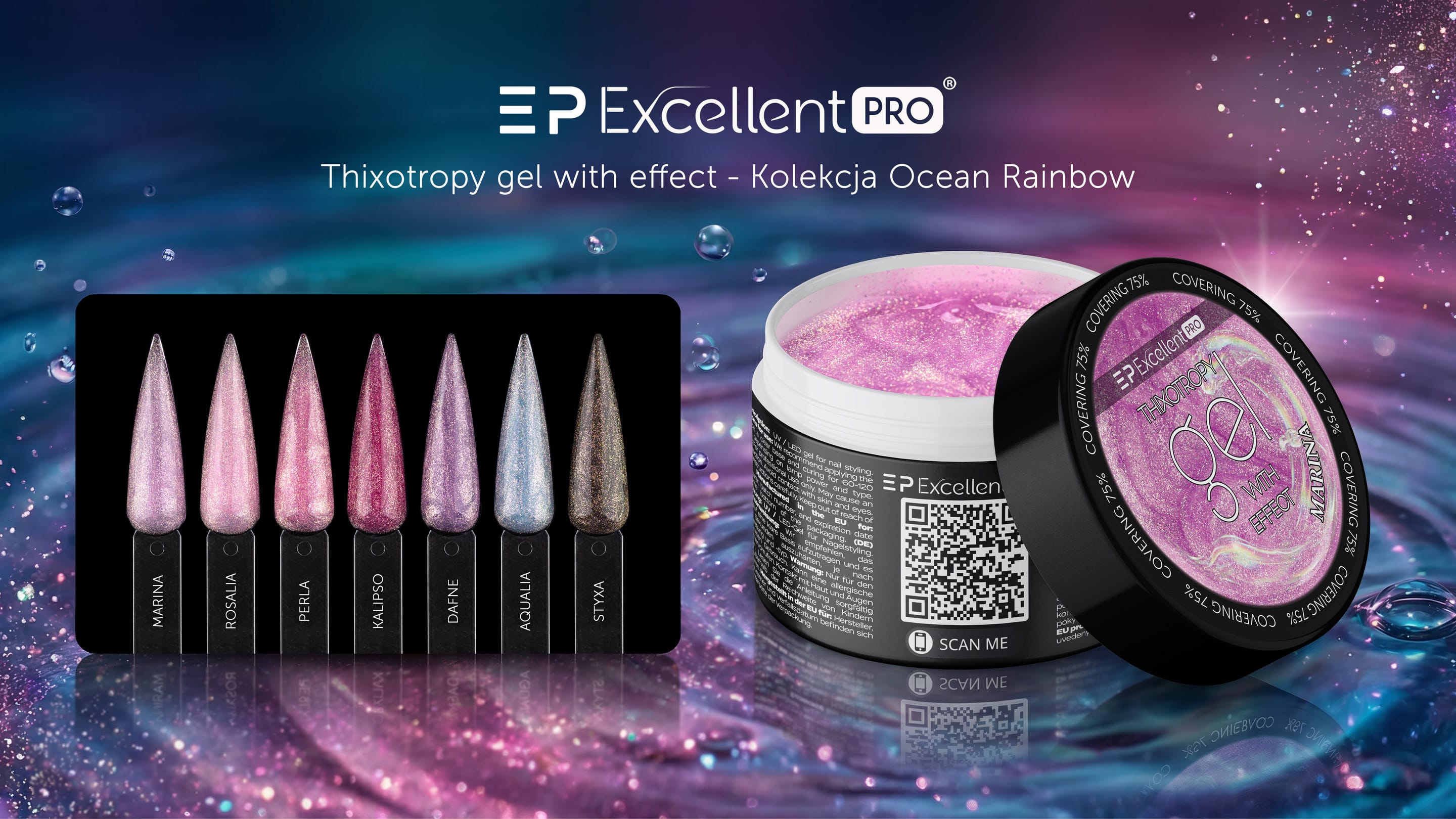 Thixotropy gel with effect Kolekcja Ocean Rainbow Thixotropy gel with effect Kolekcja Ocean Rainbow