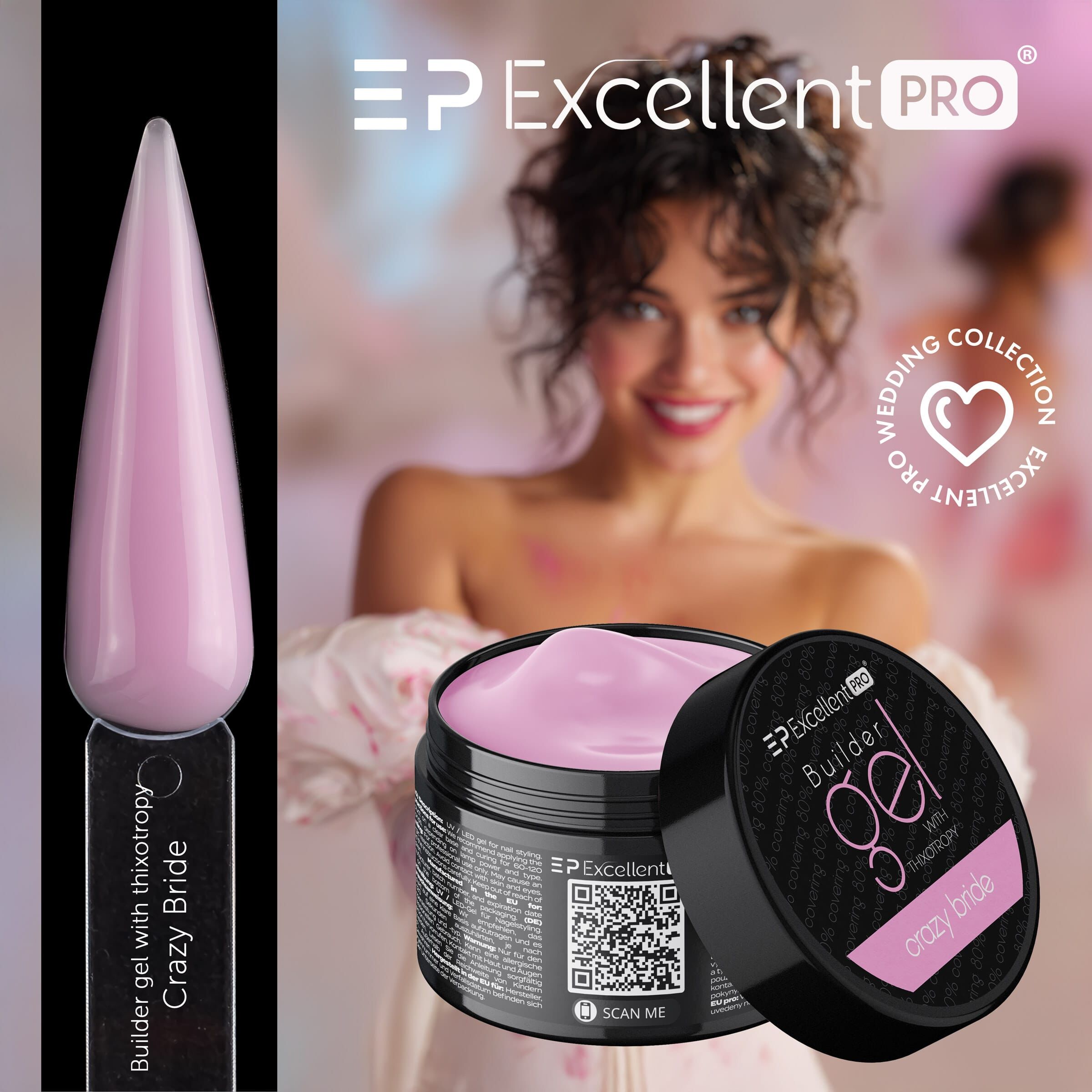 Excellent PRO Builder gel with thixotropy Crazy Bride