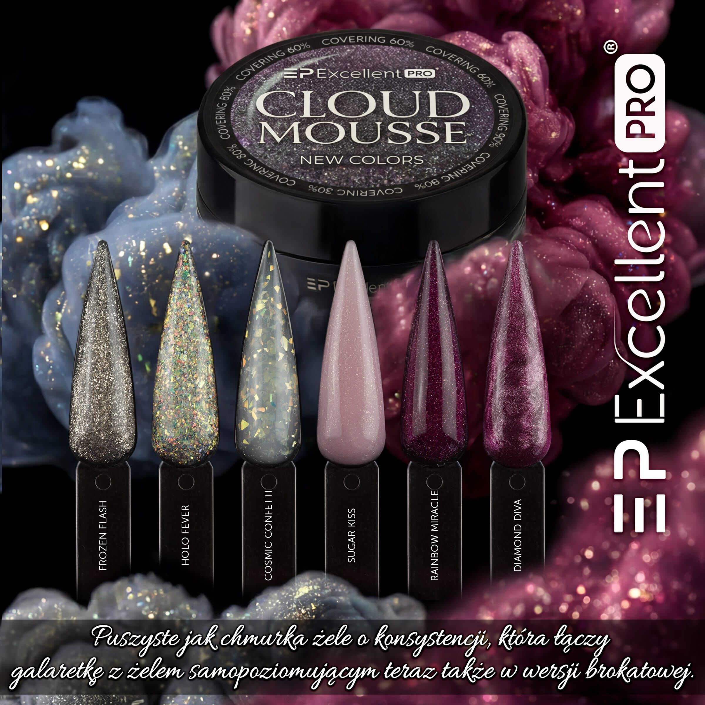 Cloud Mousse Nowe Brokatowe Kolory