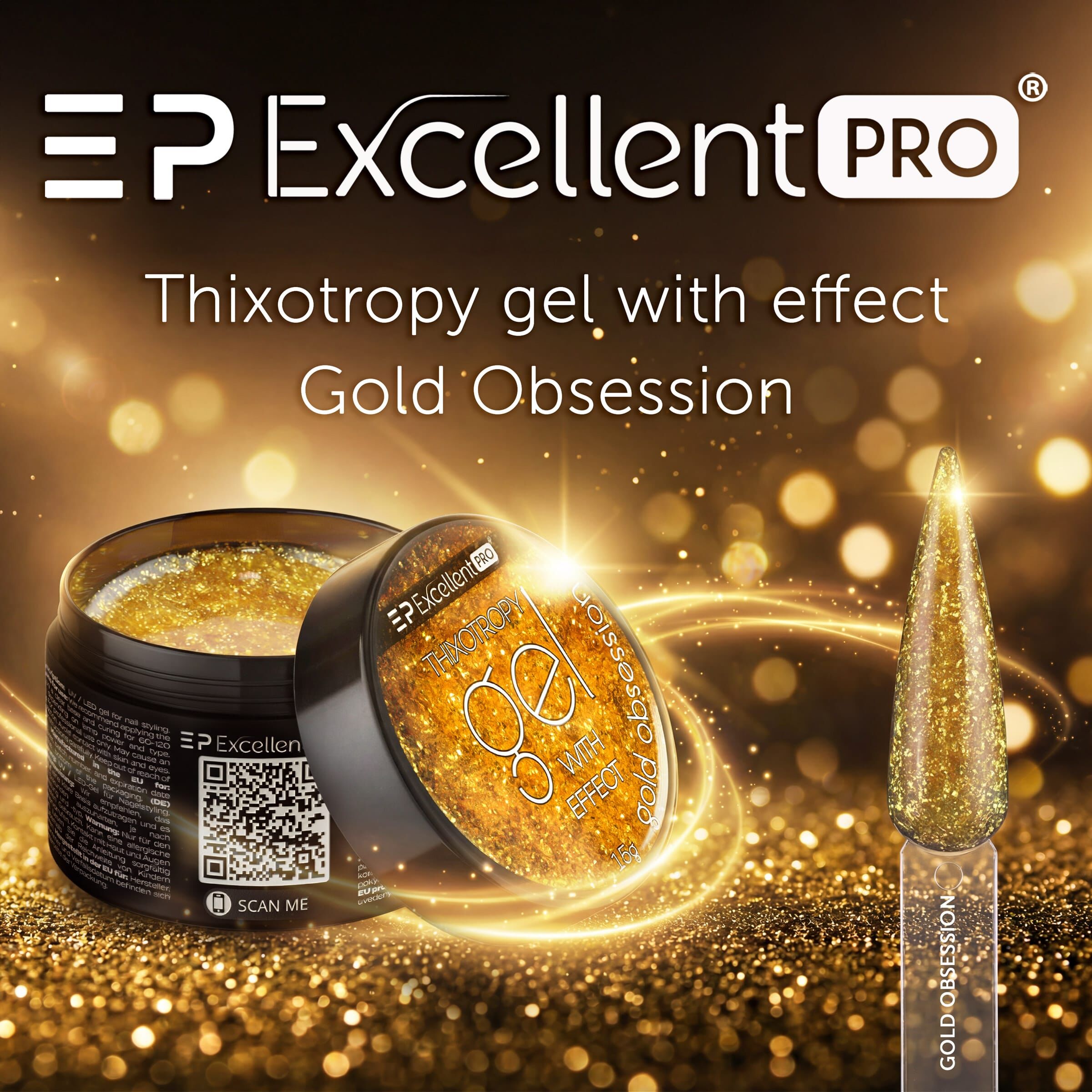Thixotropy gel with effect Gold Obsession
