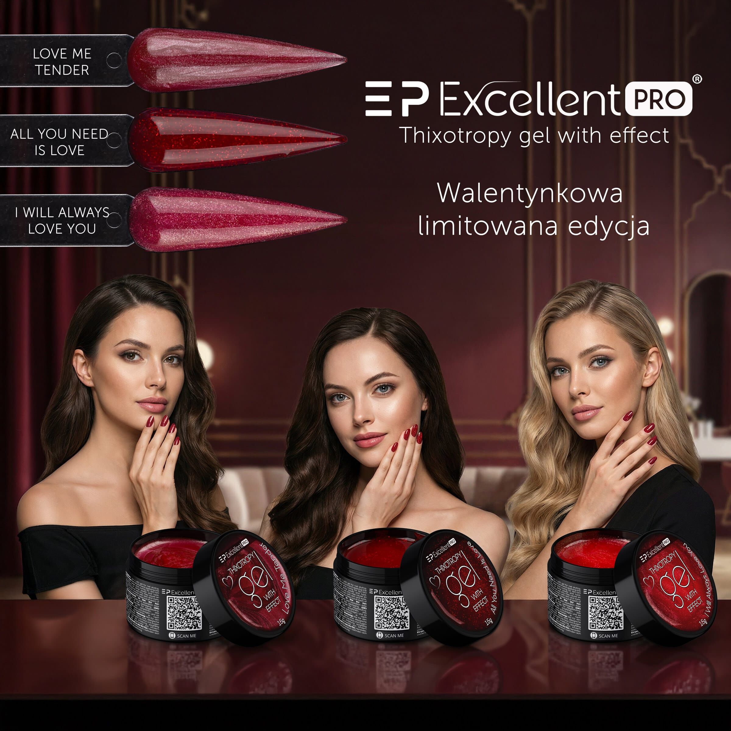 Thixotropy gel with effect walentynkowa limitowana edycja