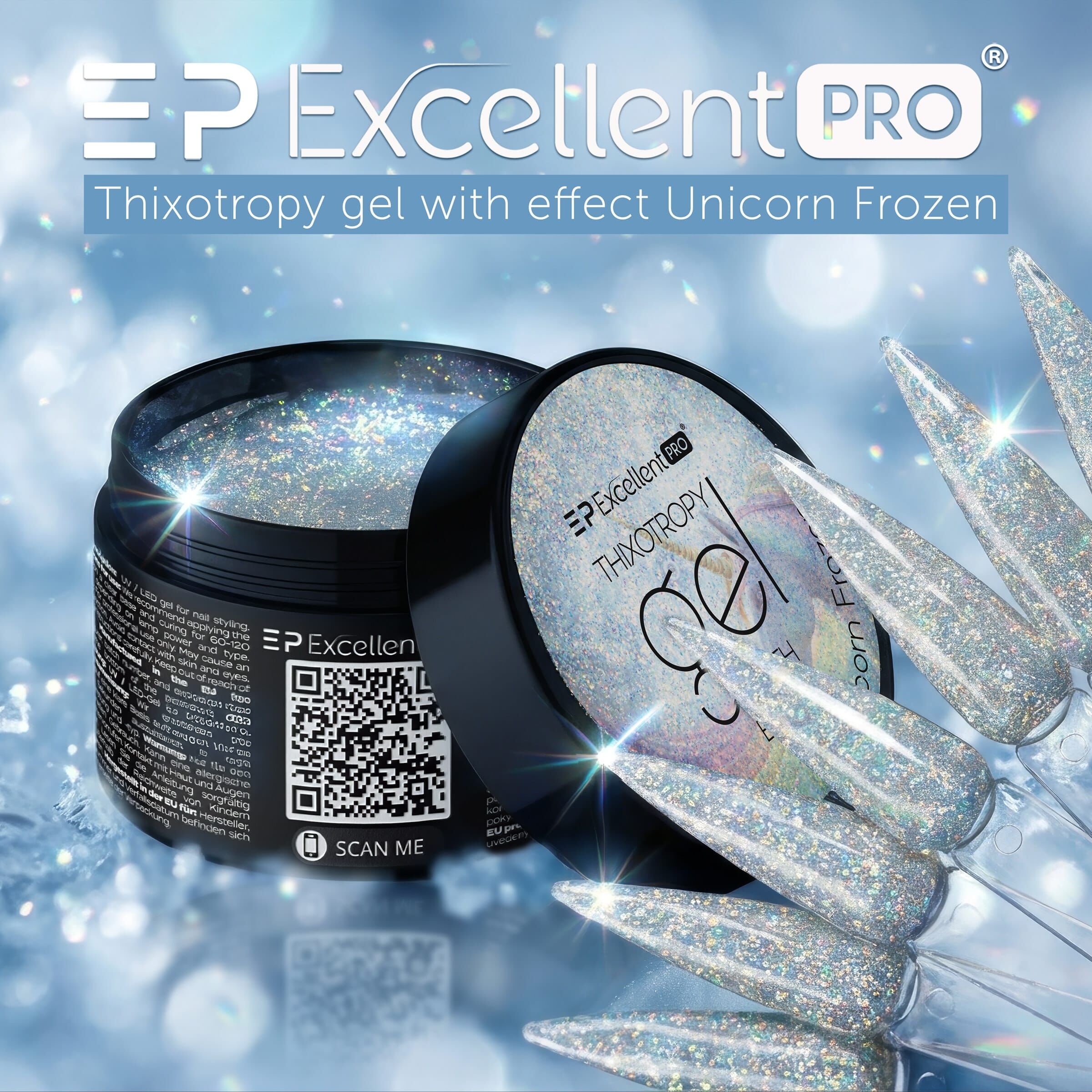 Thixotropy Gel With Effect Unicorn Frozen